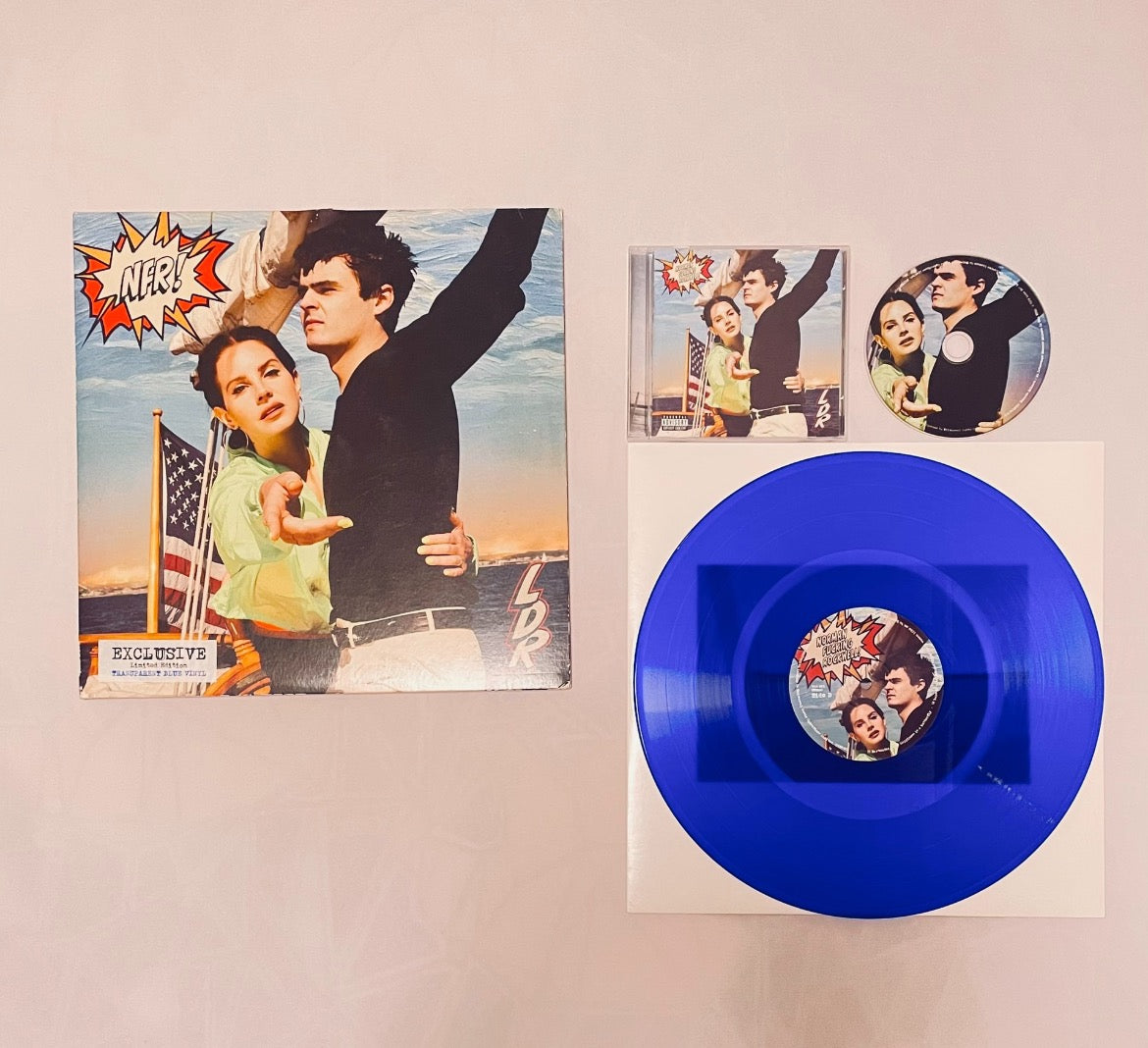 Lana purchases Del Rey NFR Norman Rockwell Blue Vinyl