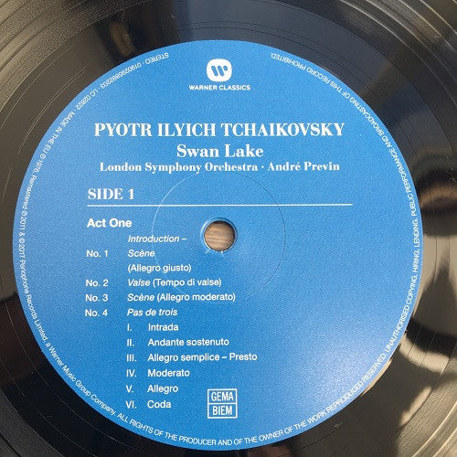 Tchaikovsky* - André Previn, London Symphony Orchestra, Ida Haendel : Swan Lake (Complete Ballet) (3xLP, RE, RM)