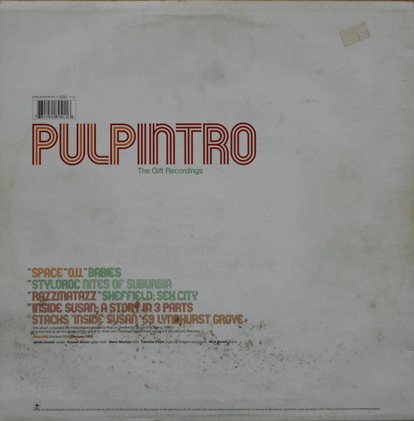 Pulp : Intro The Gift Recordings (LP, Comp)