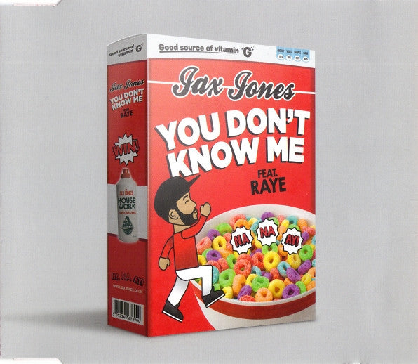 Jax Jones Feat. Raye (3) : You Don't Know Me (CD, Single)