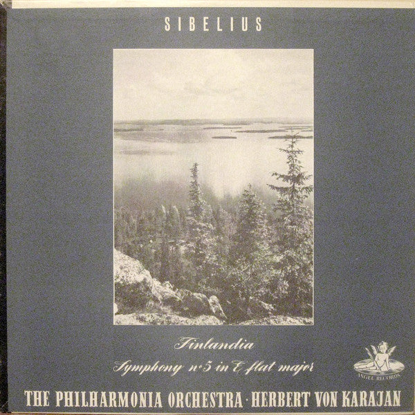 Sibelius* - The Philharmonia Orchestra*, Karajan* : Symphony No. 5 In E Flat Major Op. 82 / Finlandia (LP, Mono)