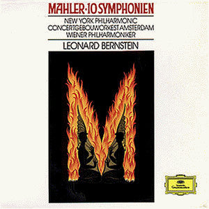 Gustav Mahler - The New York Philharmonic Orchestra, Concertgebouworkest, Wiener Philharmoniker, Leonard Bernstein : 10 Symphonien (13xCD, Comp + Box, RE)