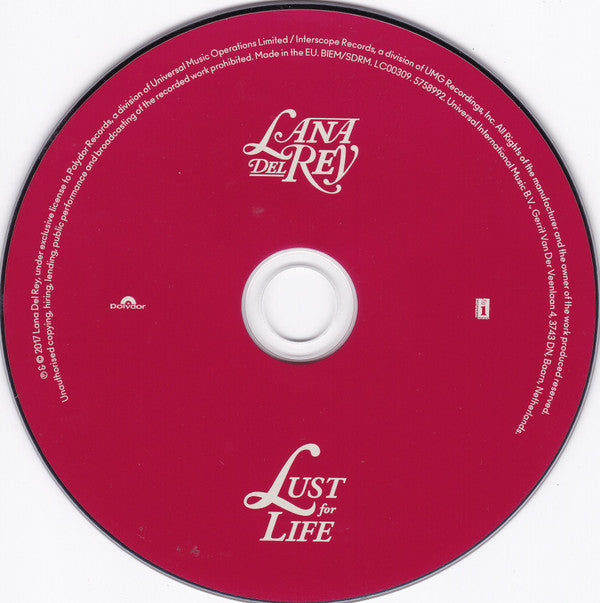 Lana Del Rey : Lust For Life (CD, Album)