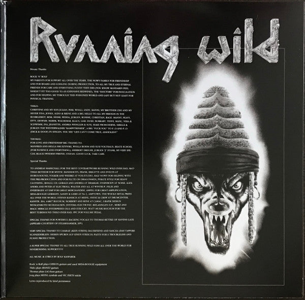 Running Wild : Black Hand Inn (2xLP, Album, RE, RM, Gat)