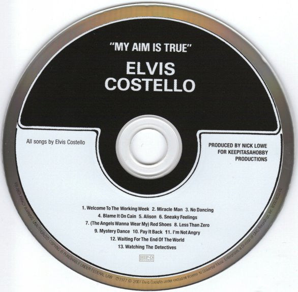 Elvis Costello : My Aim Is True (CD, Album, RE)