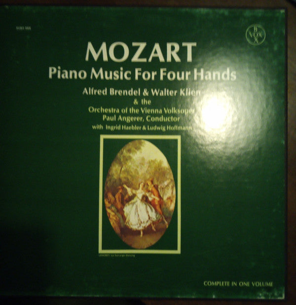 Mozart*, Alfred Brendel, Walter Klien, The Orchestra Of The Vienna Volksoper*, Paul Angerer, Ingrid Haebler, Ludwig Hoffmann : Piano Music For Four Hands (Complete In One Volume) (3xLP + Box, Comp)