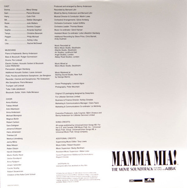 Various : Mamma Mia! The Movie Soundtrack Featuring The Songs Of ABBA (2xLP, Album, RE)