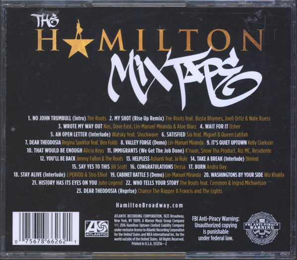 Various : The Hamilton Mixtape (CD, Mixtape)