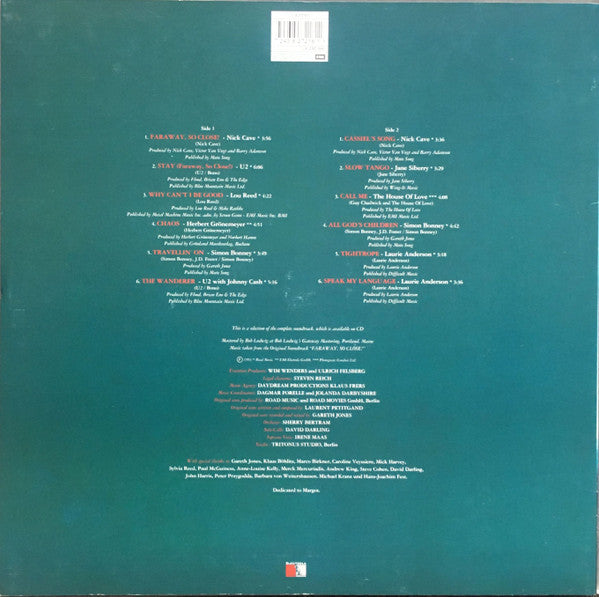 Various : Faraway, So Close! • Original Motion Picture Soundtrack (LP)