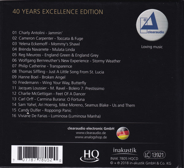 Various : Clearaudio - 40 Years Excellence Edition (CD, Comp, HQC)