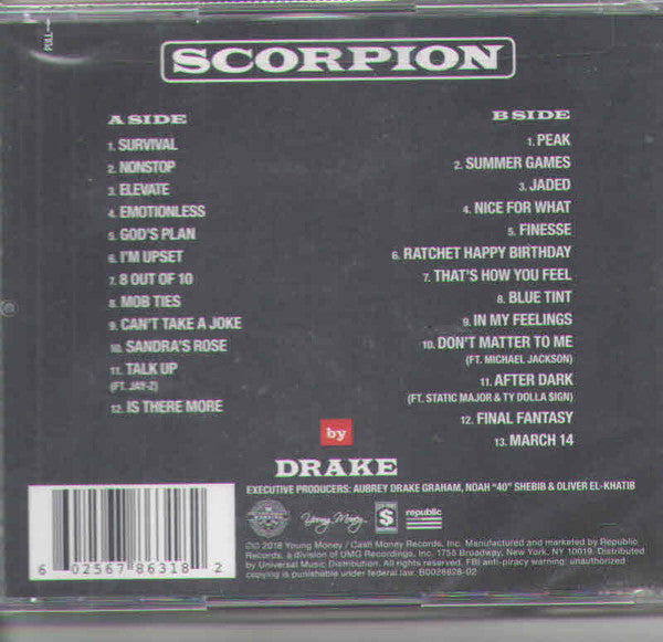 Drake : Scorpion (2xCD, Album)