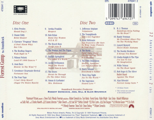 Various : Forrest Gump (The Soundtrack) (2xCD, Comp)