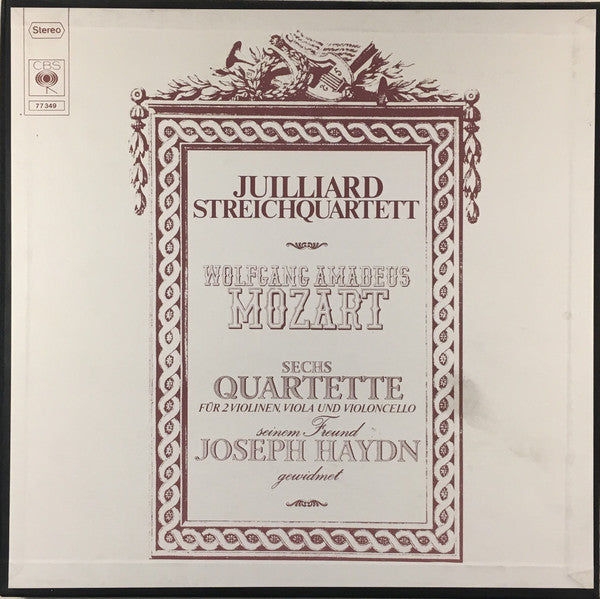 Juilliard Streichquartett*, Wolfgang Amadeus Mozart : Sechs Quartette Für Violinen, Viola Und Violoncello (3xLP, Album + Box)