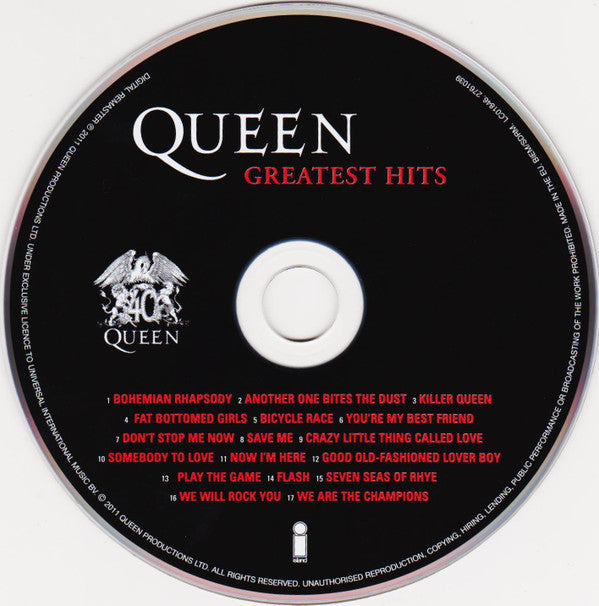 Queen : Greatest Hits (CD, Comp, RM, Sup)