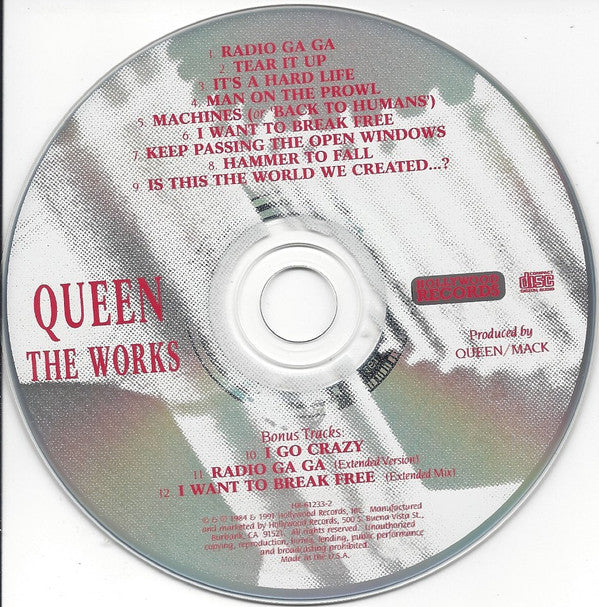 Queen : The Works (CD, Album, RM)