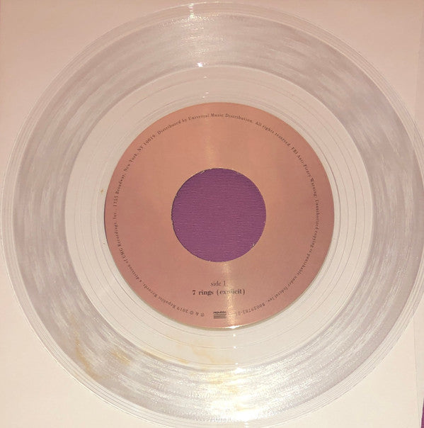 Ariana Grande : 7 Rings (7", Single, Ltd, Cle)