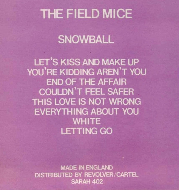 The Field Mice : Snowball (10", MiniAlbum)