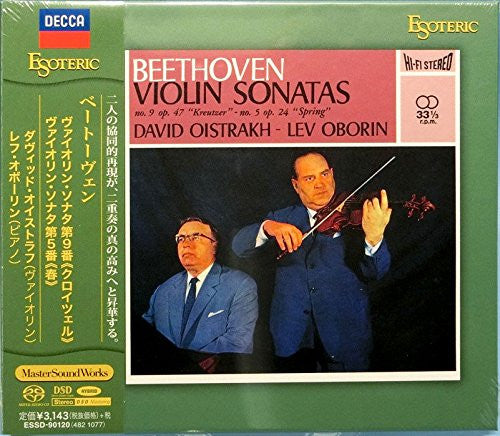 Beethoven*, David Oistrakh*, Lev Oborin : Violin Sonatas (No. 9 Op. 47 "Kreutzer, No. 5 Op. 24 "Spring") (SACD, Hybrid, Comp, Ltd, RE, RM)