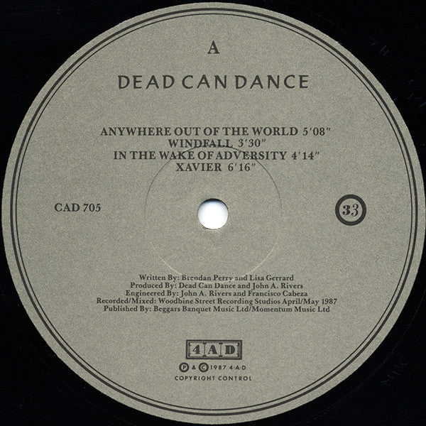 Dead Can Dance : Within The Realm Of A Dying Sun (LP, Album)