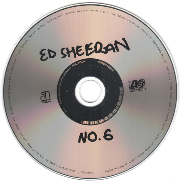 Ed Sheeran : No.6 Collaborations Project (CD, Album, Arv)