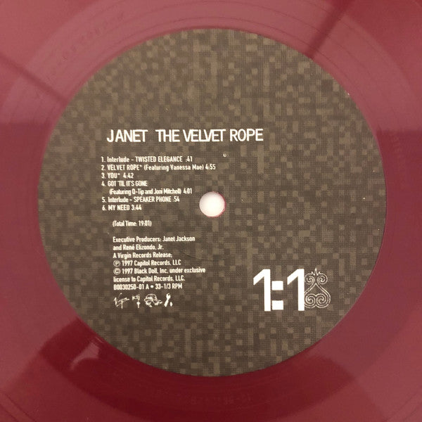 Janet Jackson : The Velvet Rope (2xLP, Album, Ltd, RE, Dee)