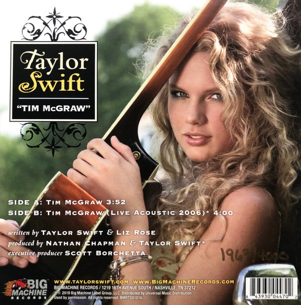 Taylor Swift : Tim McGraw (7", Single, Ltd, Num)