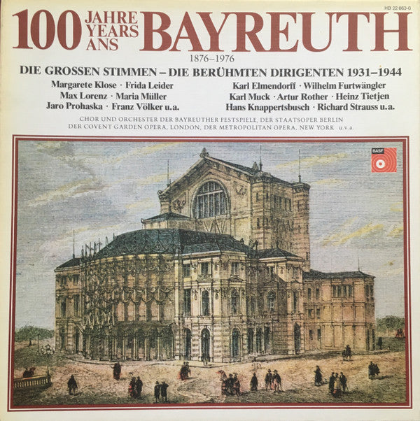 Richard Wagner : 100 Jahre/Years/Ans Bayreuth 1876-1976 (4xLP, Comp, Mono, Box)