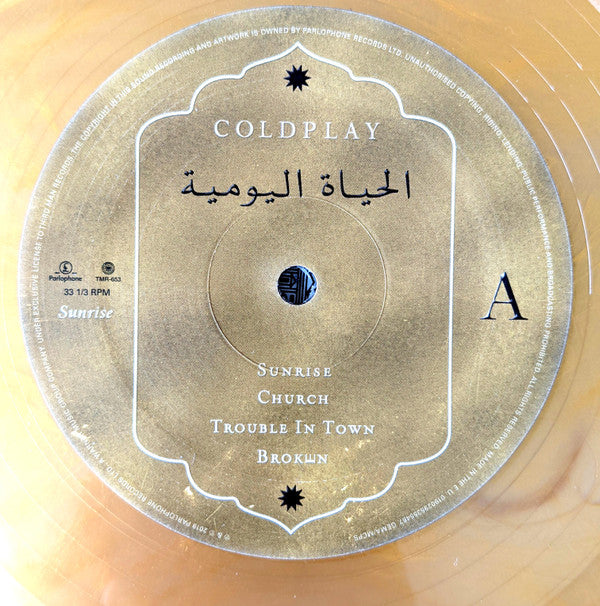 Coldplay : Everyday Life (2xLP, Album, Ltd, Gol)