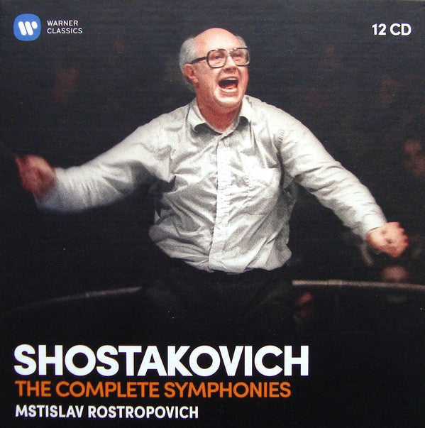 Dmitri Shostakovich - Mstislav Rostropovich : The Complete Symphonies (12xCD, Album, RE + Box, Comp, RE)