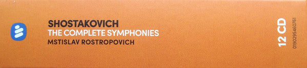 Dmitri Shostakovich - Mstislav Rostropovich : The Complete Symphonies (12xCD, Album, RE + Box, Comp, RE)