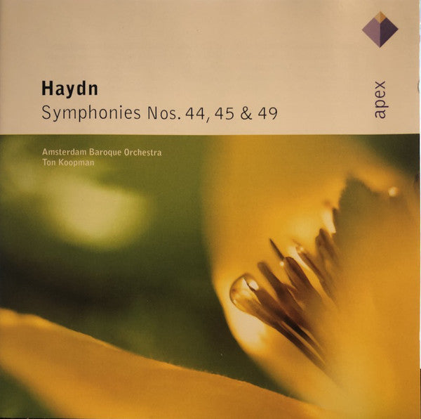 Haydn* - The Amsterdam Baroque Orchestra, Ton Koopman : Symphonies Nos.44, 45 & 49 (CD)