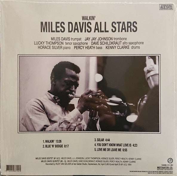 Miles Davis All Stars : Walkin' (LP, Album, Mono, Ltd, RE, Bla)