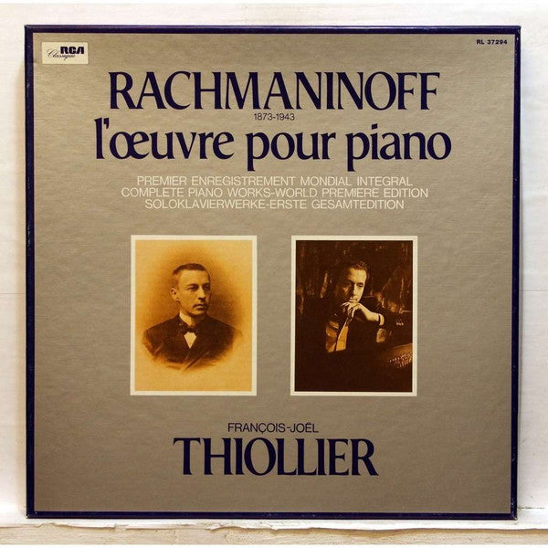 Rachmanninoff*, François-Joël Thiollier : L'œuvre Pour Piano (9xLP)