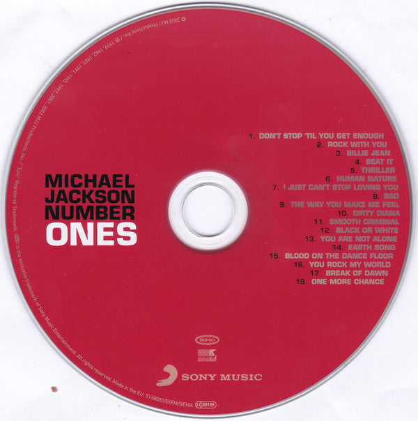 Michael Jackson : Number Ones (CD, Comp, RP, Thr)