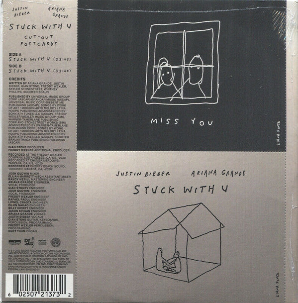 Ariana Grande, Justin Bieber : Stuck With U (7", Single)