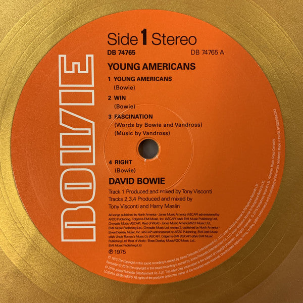 David Bowie : Young Americans (LP, Album, Ltd, RE, RM, RP, Gol)