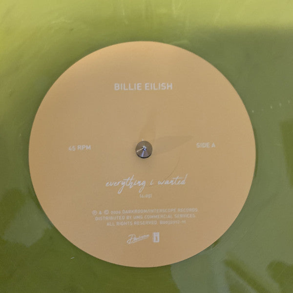 Billie Eilish : Everything I Wanted (12", S/Sided, Single, Etch, Ltd, Yel)