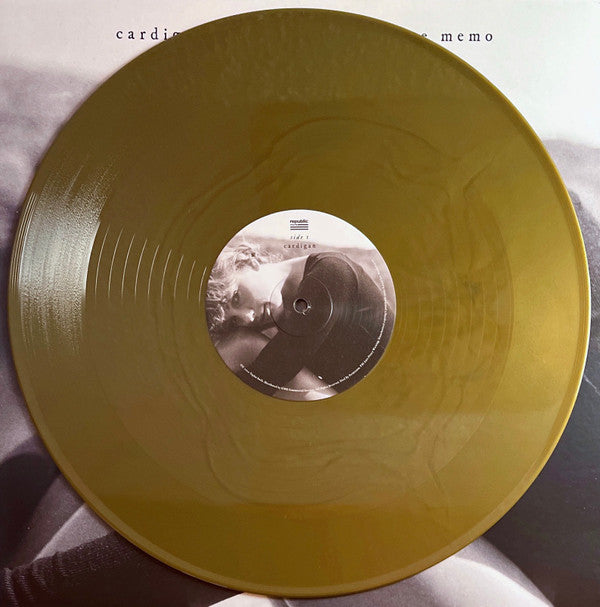 Taylor Swift : Cardigan (+ Songwriting Voice Memo) (12", Single, Ltd, Gol)