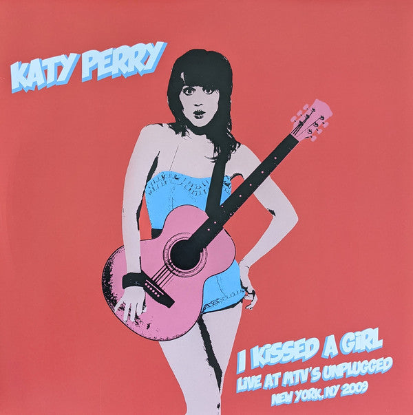 Katy Perry : I Kissed A Girl (Live At MTV Unplugged, New York, NY 2009) (12", Single, Ltd, Sky)