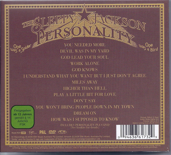 The Sleepy Jackson : Personality (One Was A Spider, One Was A Bird) (CD, Album + DVD-V, Ltd)