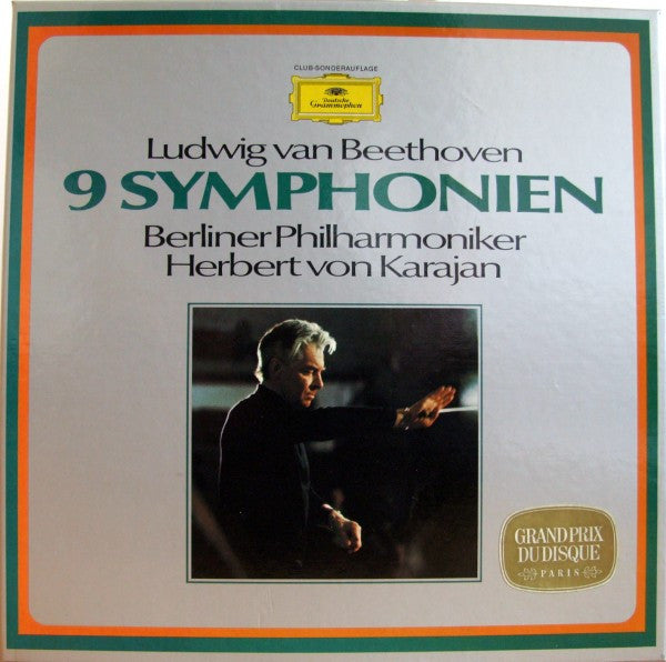 Ludwig Van Beethoven - Berliner Philharmoniker, Herbert Von Karajan : 9 Symphonien (7xLP, RE + Box)