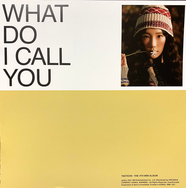 Taeyeon* : What Do I Call You  (LP, MiniAlbum, Whi)