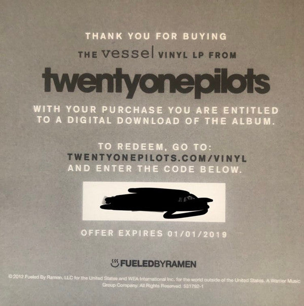 Twenty One Pilots : Vessel (LP, Album, Ltd, Cle)