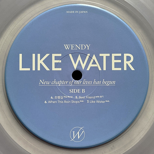 Wendy (54) : Like Water (LP, MiniAlbum, Ltd, Cle)