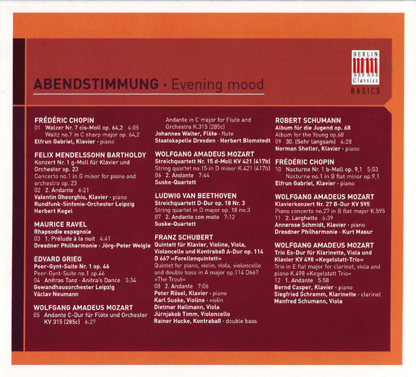 Various : Abendstimmung (CD, Comp)