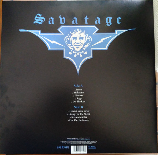 Savatage : Sirens (LP, Album, RE, RM, 180)