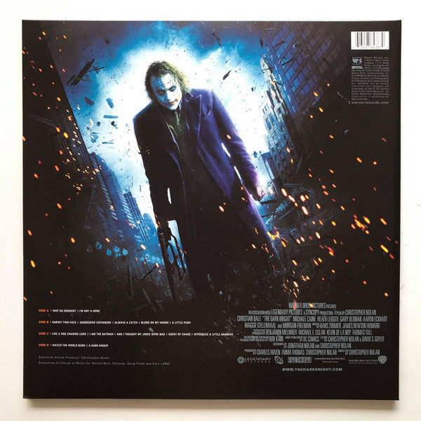 Hans Zimmer And James Newton Howard : The Dark Knight (Original Motion Picture Soundtrack) (LP, Gre + LP, Pur + Album, Ltd, RE)