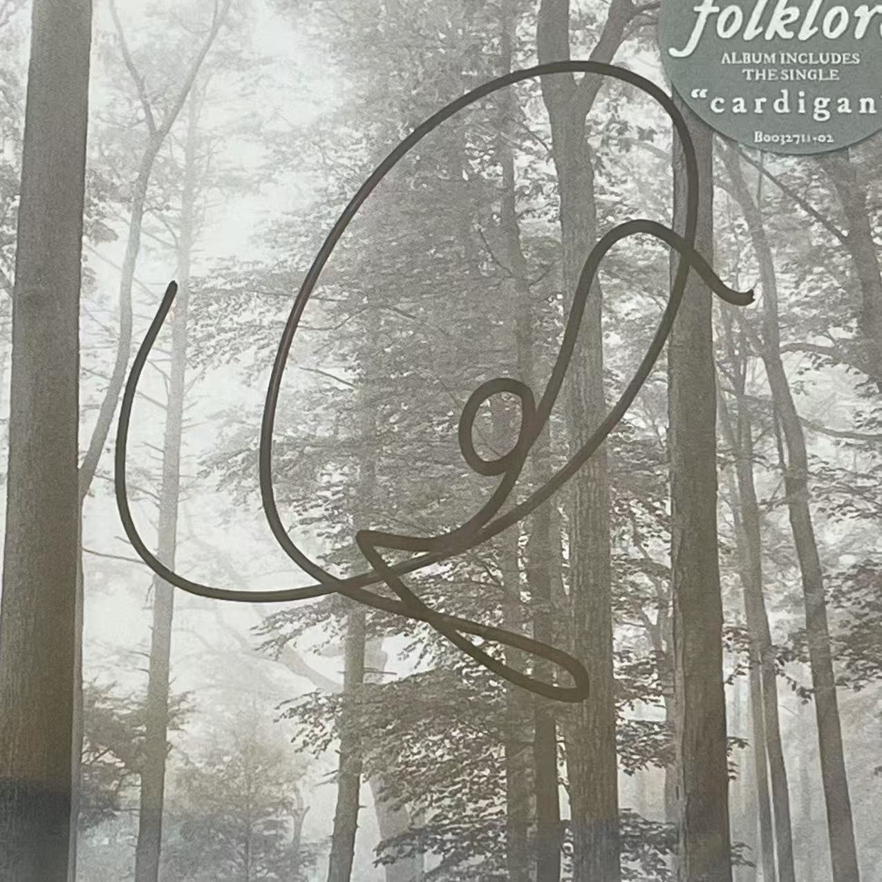 Taylor Swift - Rare Signed Folklore Album with Minimalist Loop Signature