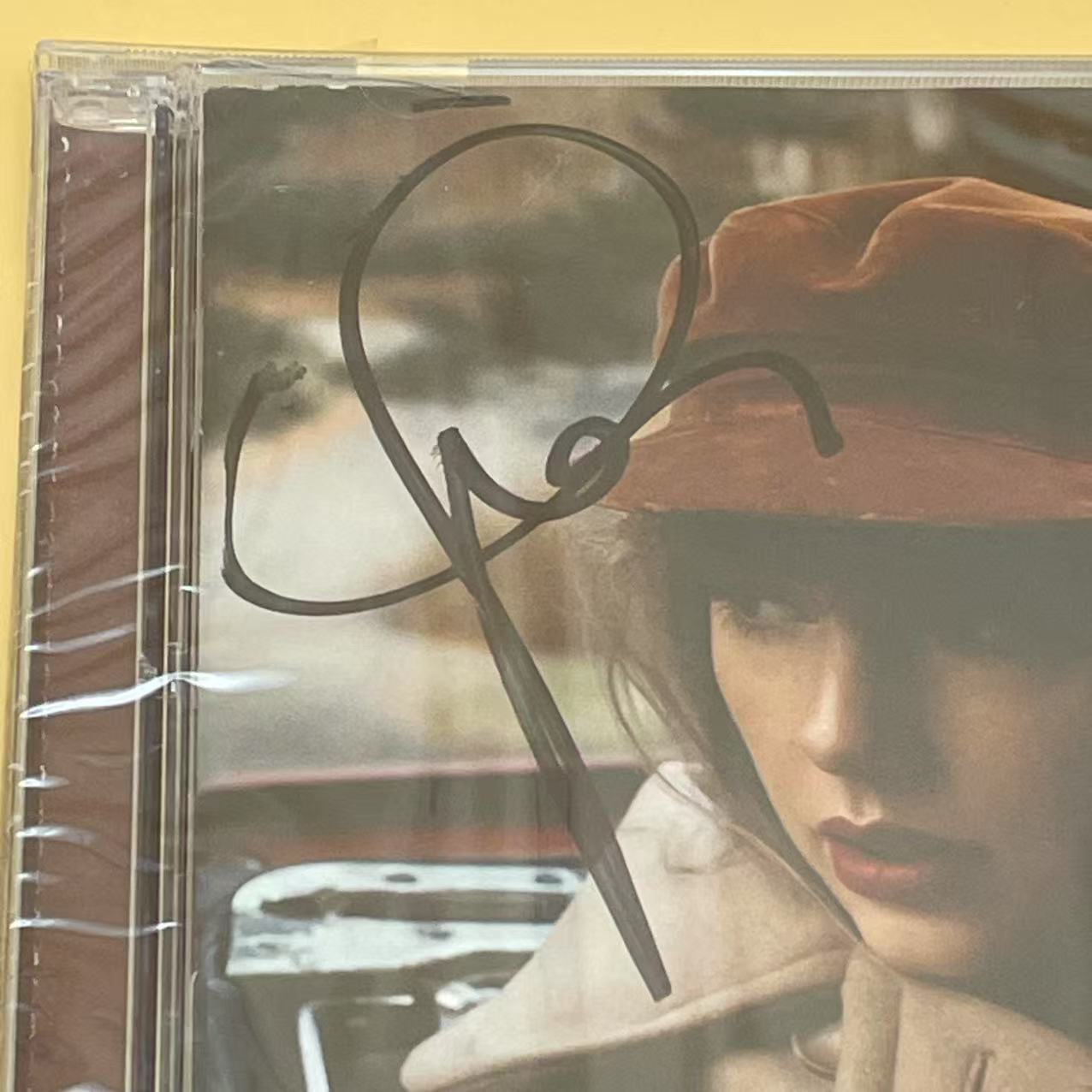 Taylor Swift - Rare Signed Red (Taylor's Version) Album with Bold Signature