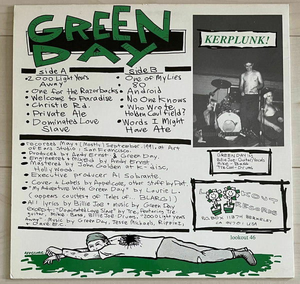 Green Day : Kerplunk! (LP, Album, RP)